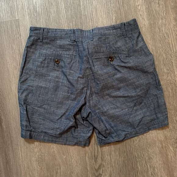 Goodfellow & CO. 7" Linden 100% cotton blue summer shorts Size 32 - Picture 5 of 6